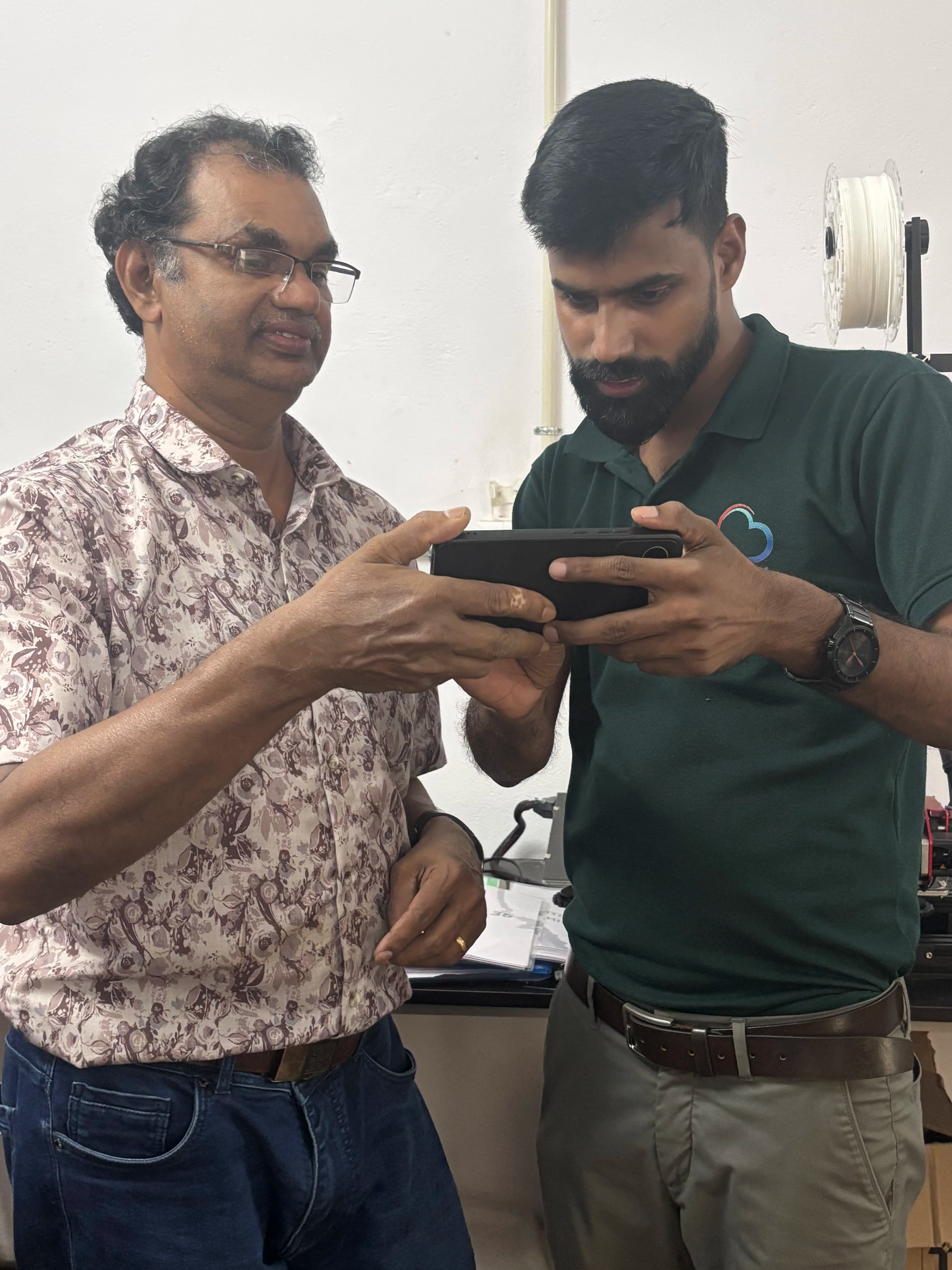 Lab Visit by Saji Sir